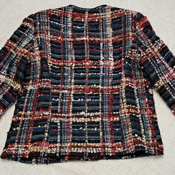 Smythe Tweed Plaid Jacket with Leather Accents - Picture 2 of 12